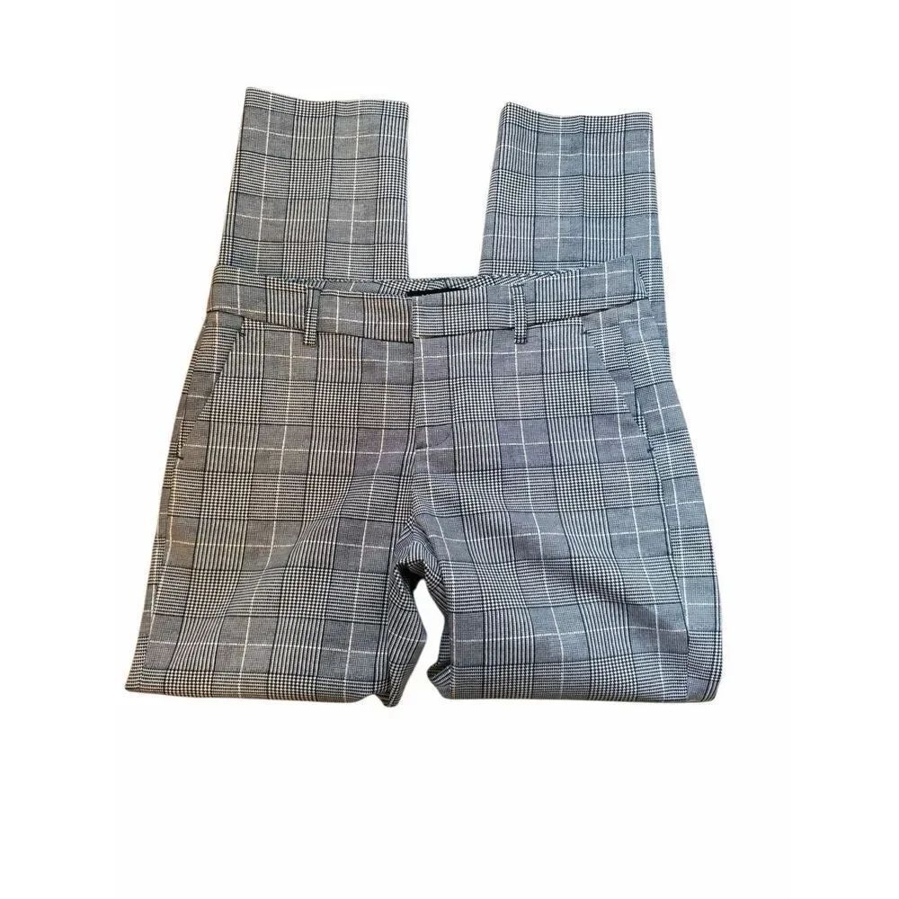 Liverpool navy and white plaid dress pants- size 6